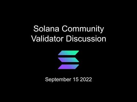 Validator Discussion - September 15 2022