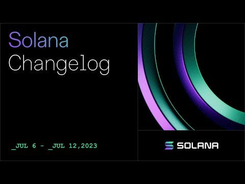 Solana Changelog July 18 - Active Stake Sysvar and Generating IDLs