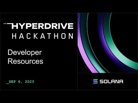 September 6 - Hyperdrive hackathon edition